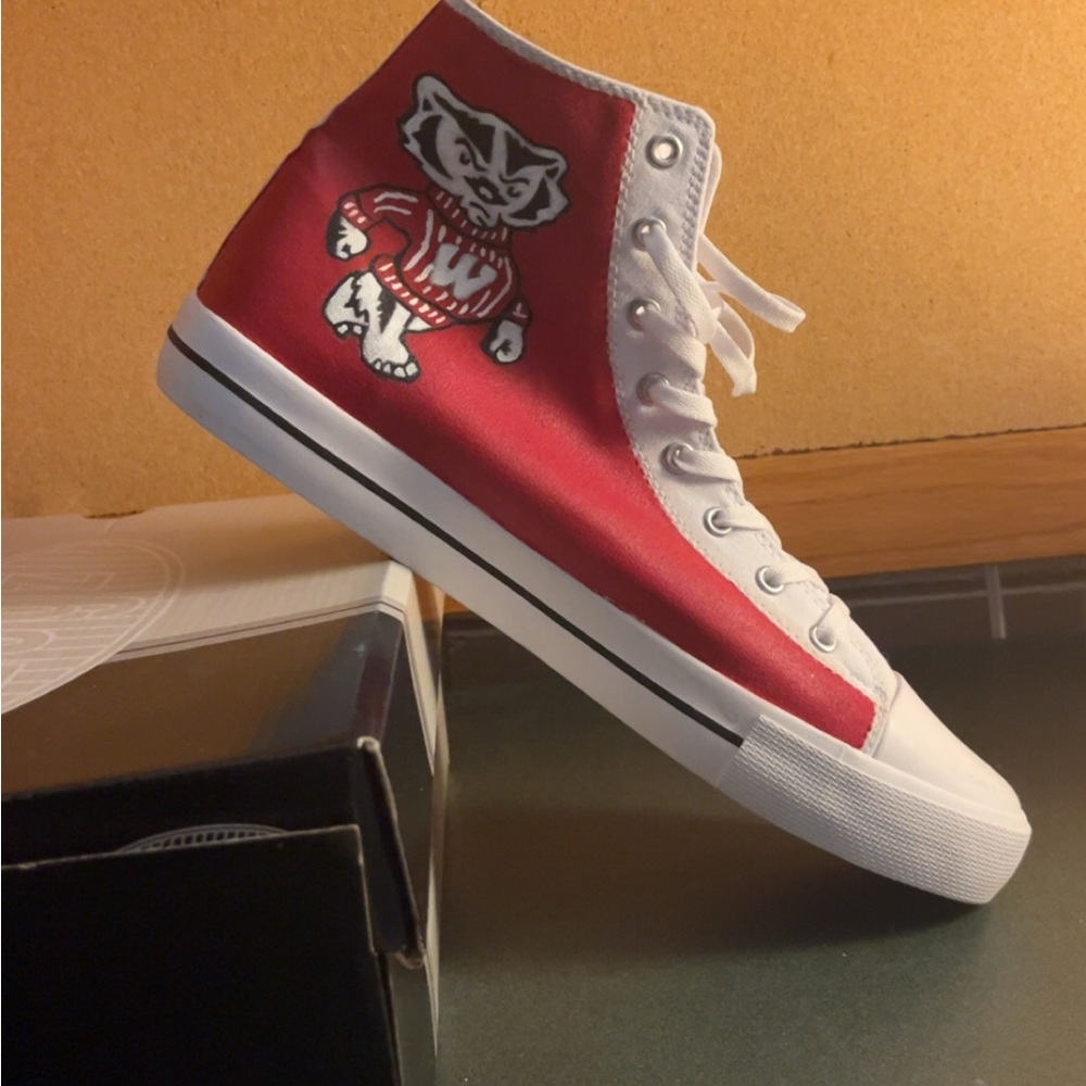 CUSTOM Bucky Badger x Benny Bull Canvas High